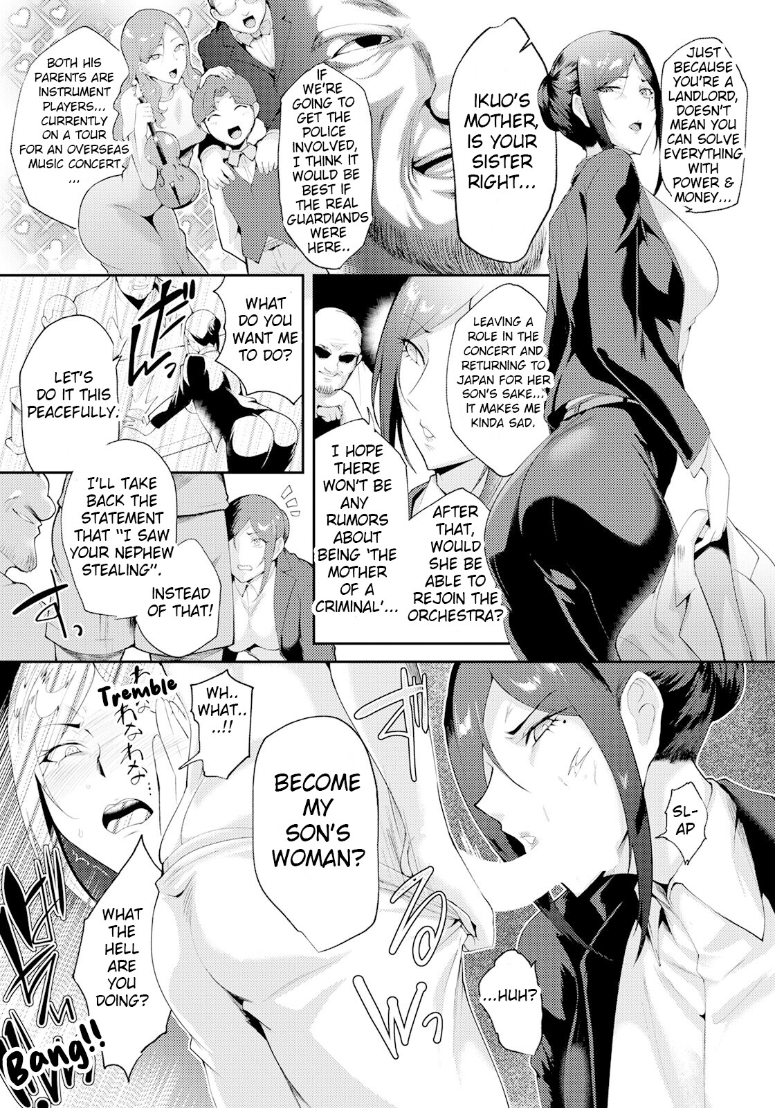 Hentai Manga Comic-Blackmailed Into Submission By A Horrible Father And Son-Read-7